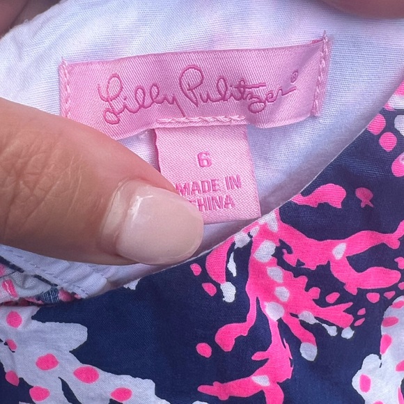 Lilly Pulitzer Pink and Blue Floral Dress - Picture 10 of 12